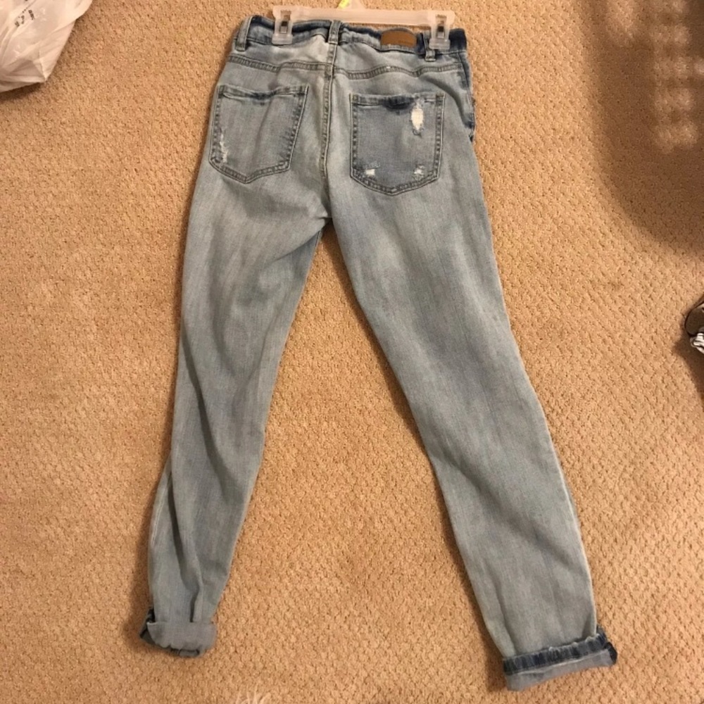 Distressed jeans